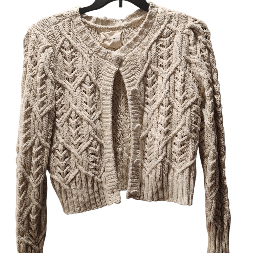 Lucky Brand Cream Knit Cardigan - Picture 2 of 3